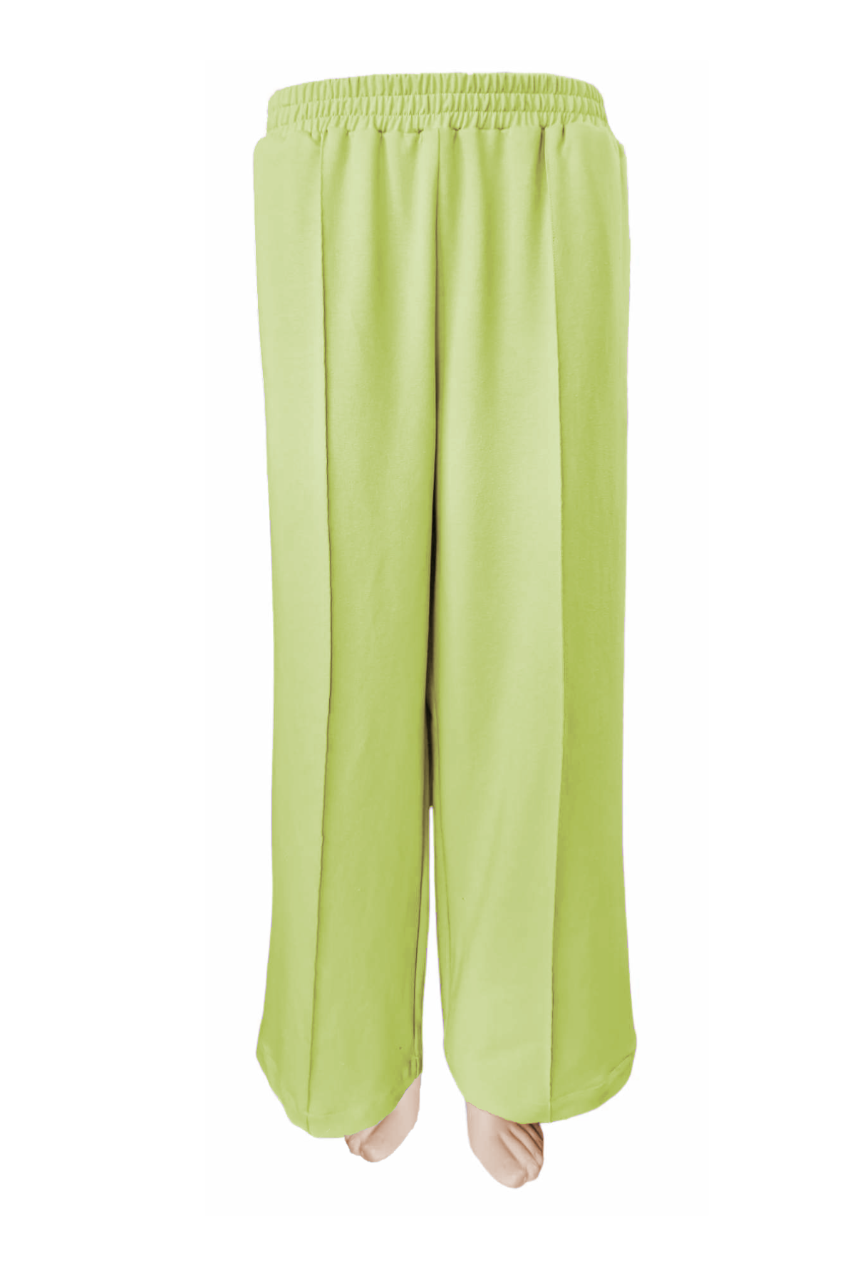 Jogginghose mit weitem Bein Lime Grün
