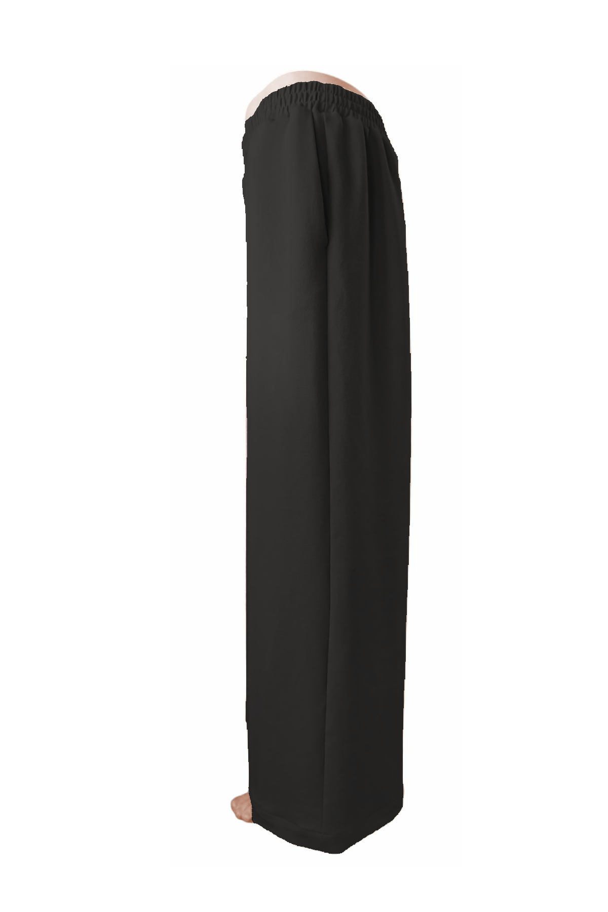 Jogginghose mit weitem Bein schwarz