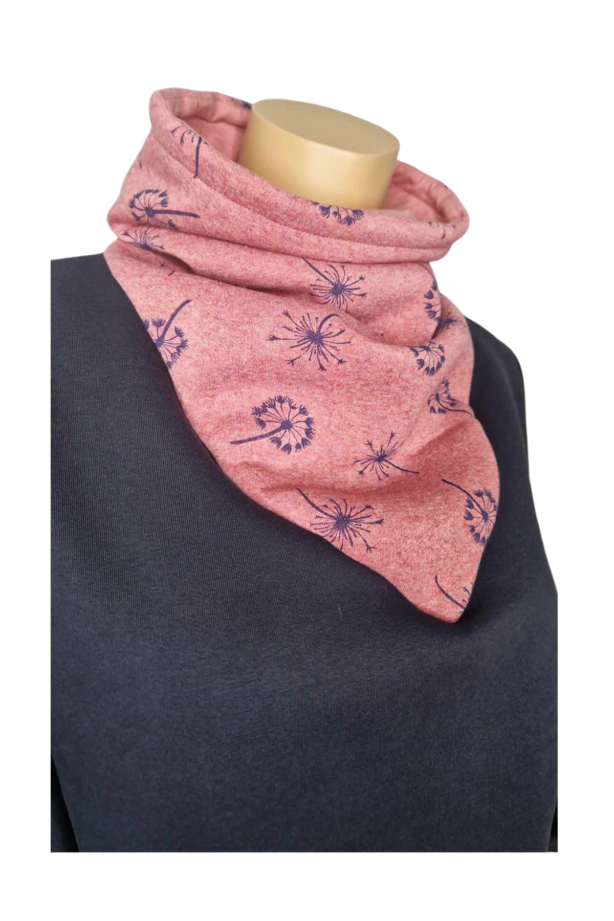 Wintershirt mit Schalkragen Pusteblume