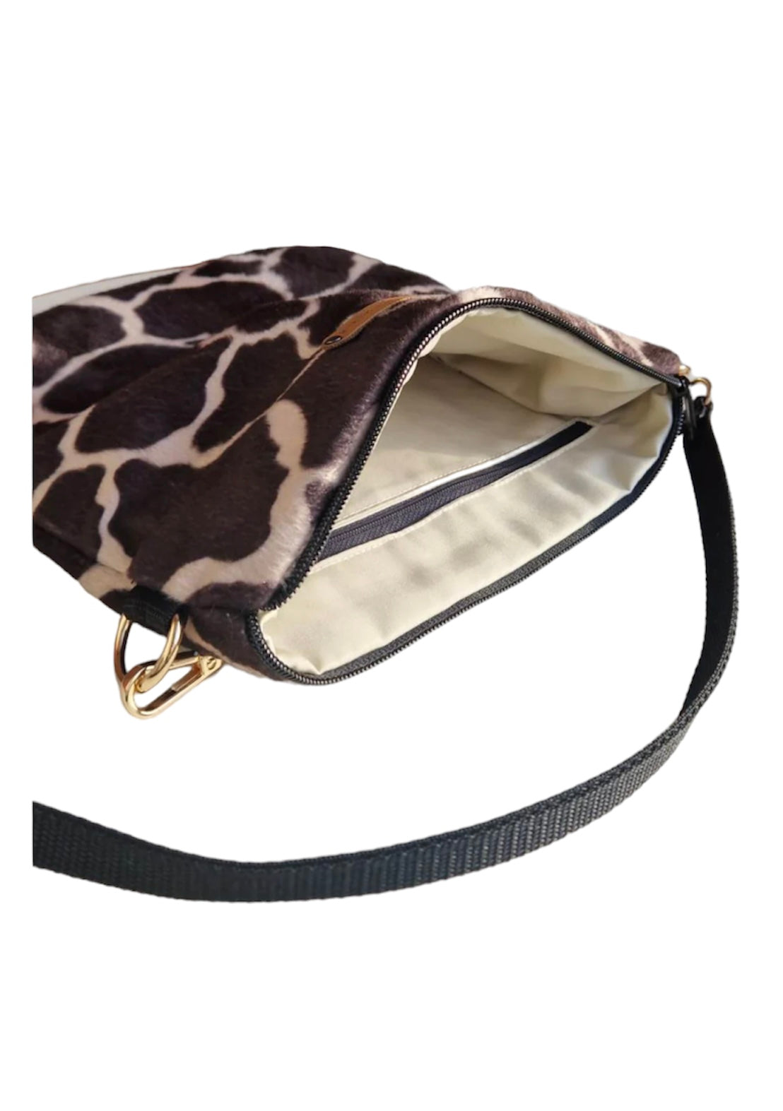 Giraffe – Schultertasche aus Samt