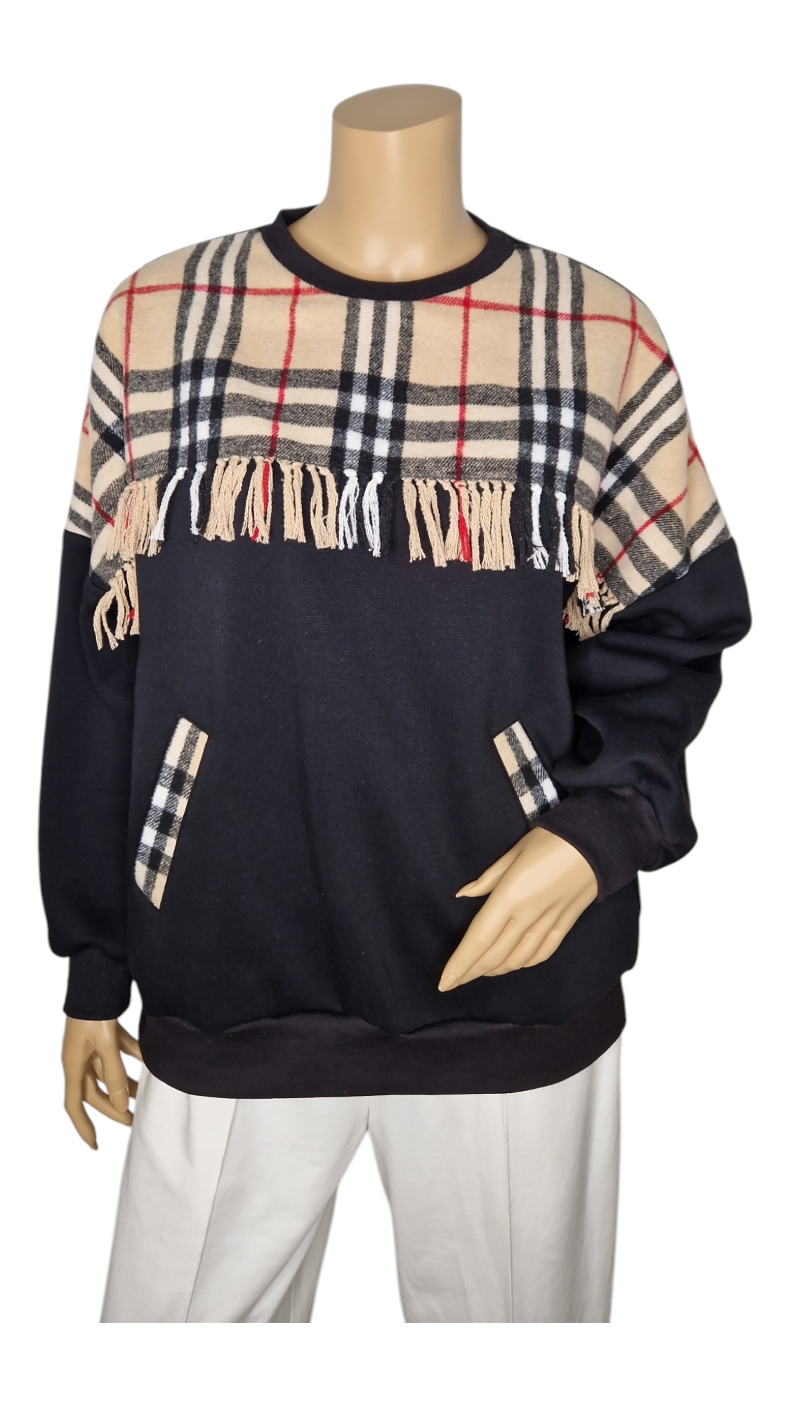 Wintershirt Schottische Fransen