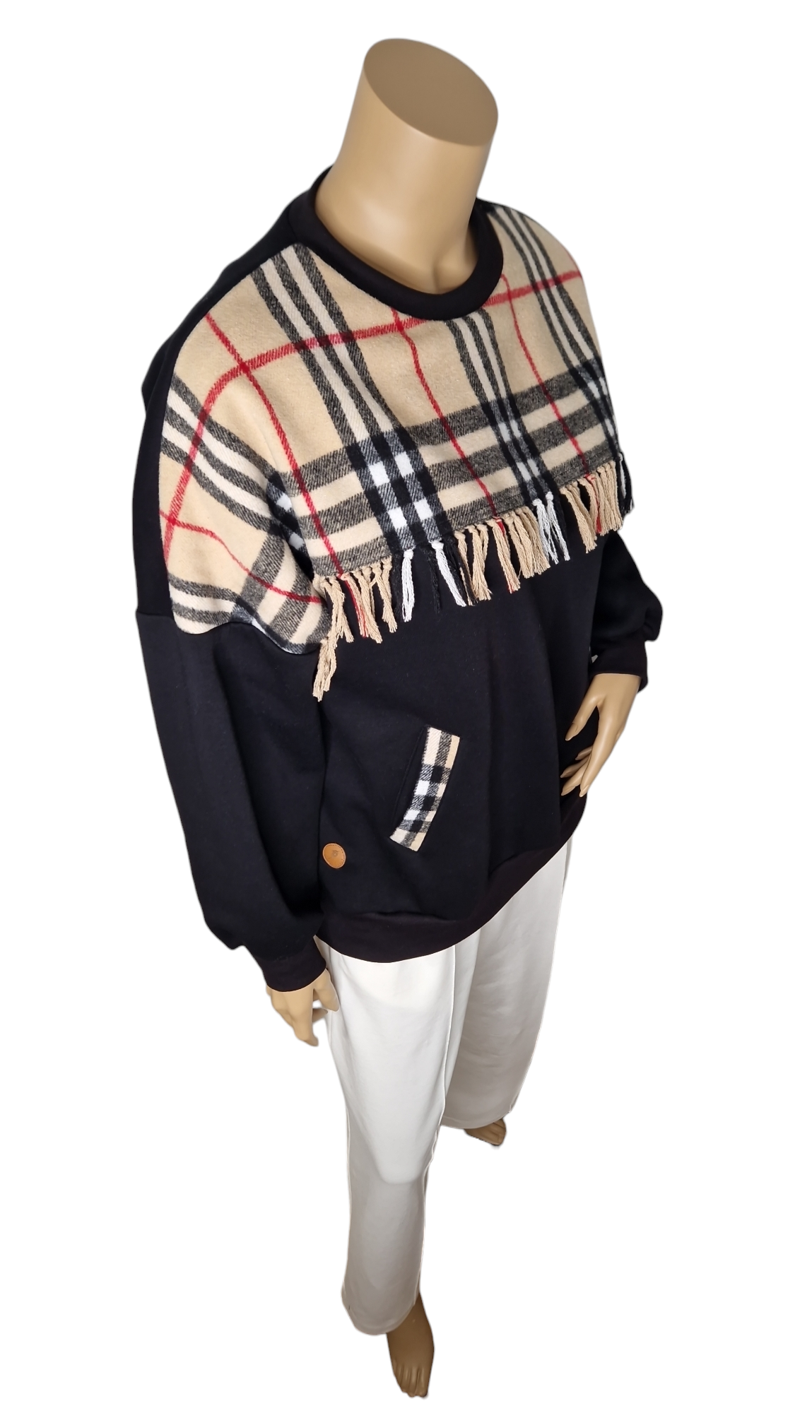Wintershirt Schottische Fransen