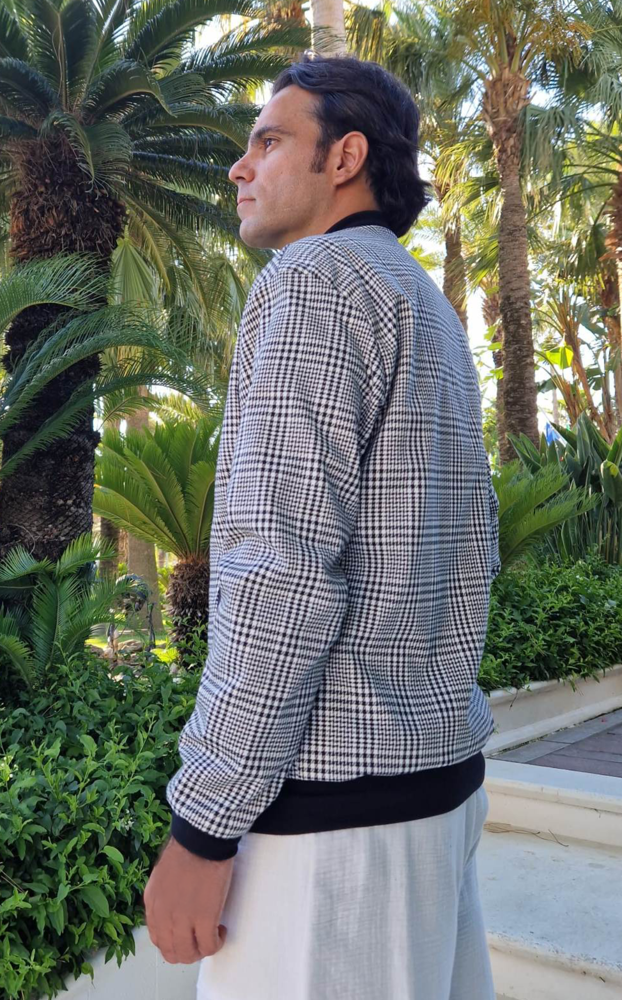 Herren Karierte Blouson