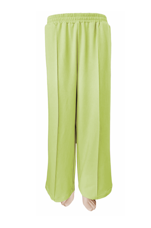 Jogginghose mit weitem Bein Lime Grün