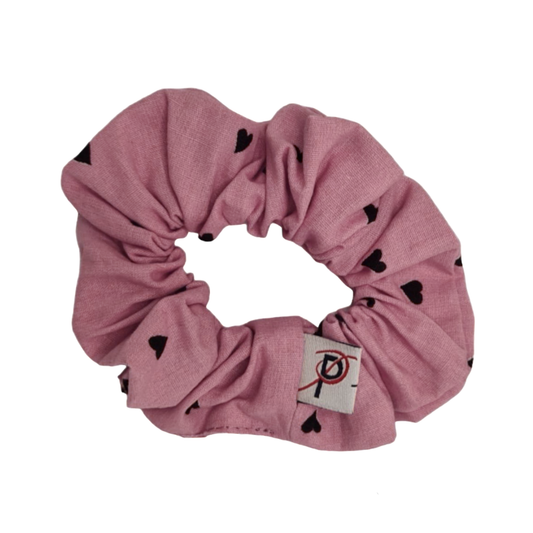 Normal Scrunchie Herz Altrosa