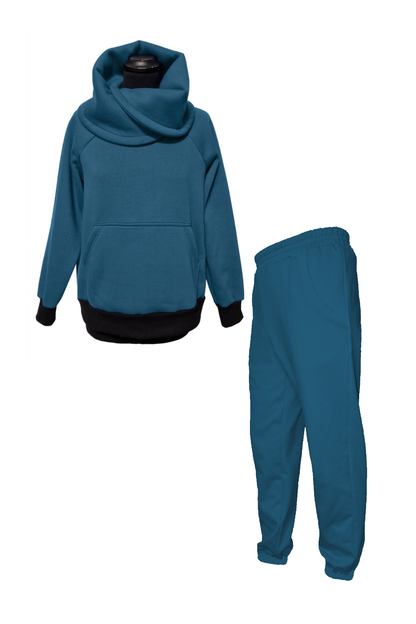 Set dicker Winter Jogginganzug Petrol