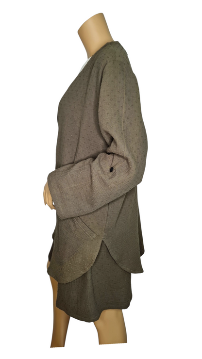 Cardigan Baumwolle Khaki