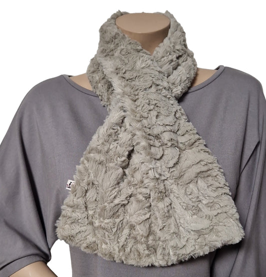 Winter flauschig weicher Fellschal Beige