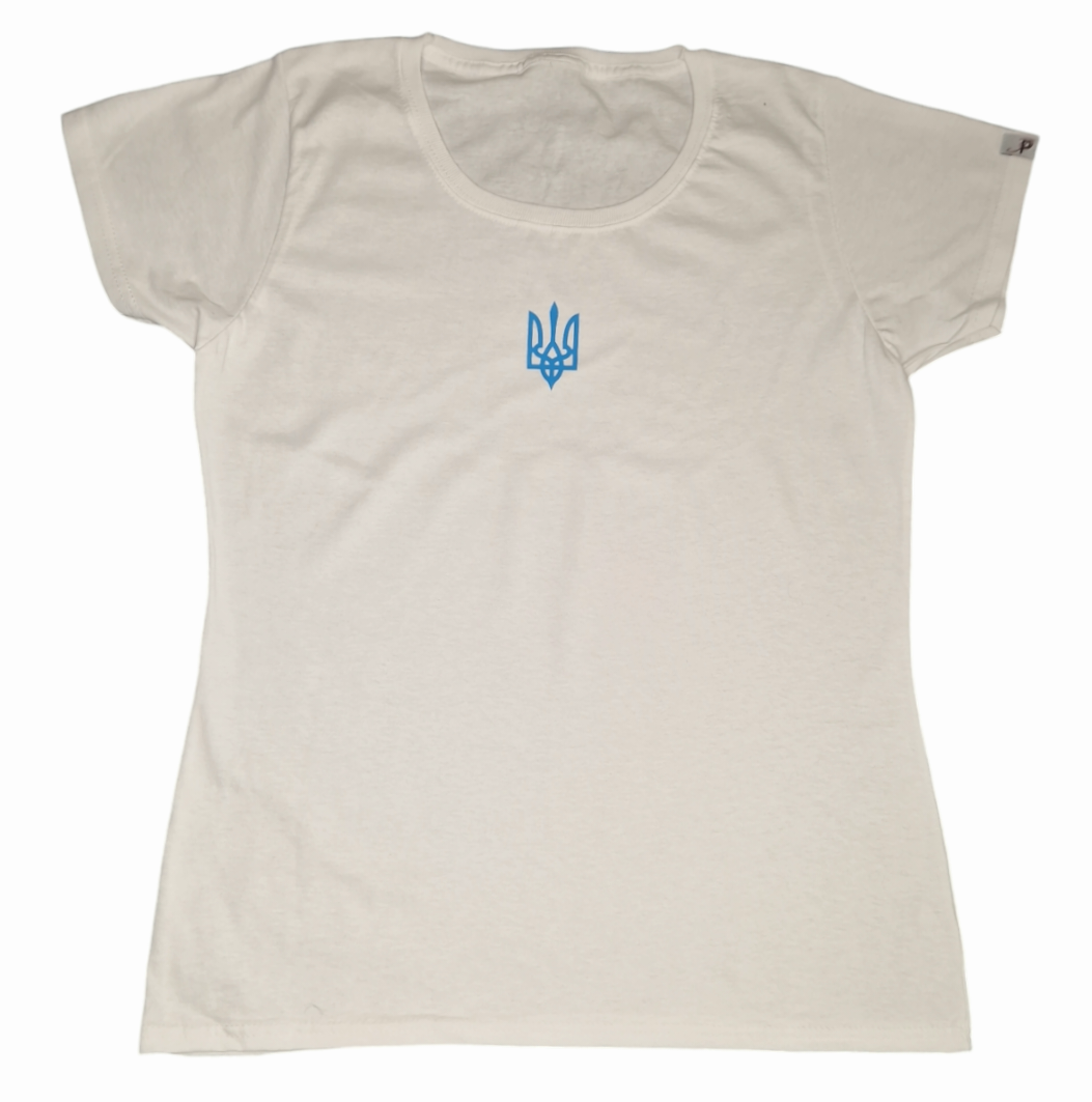 Ukraine T-Shirt für Damen Weiß