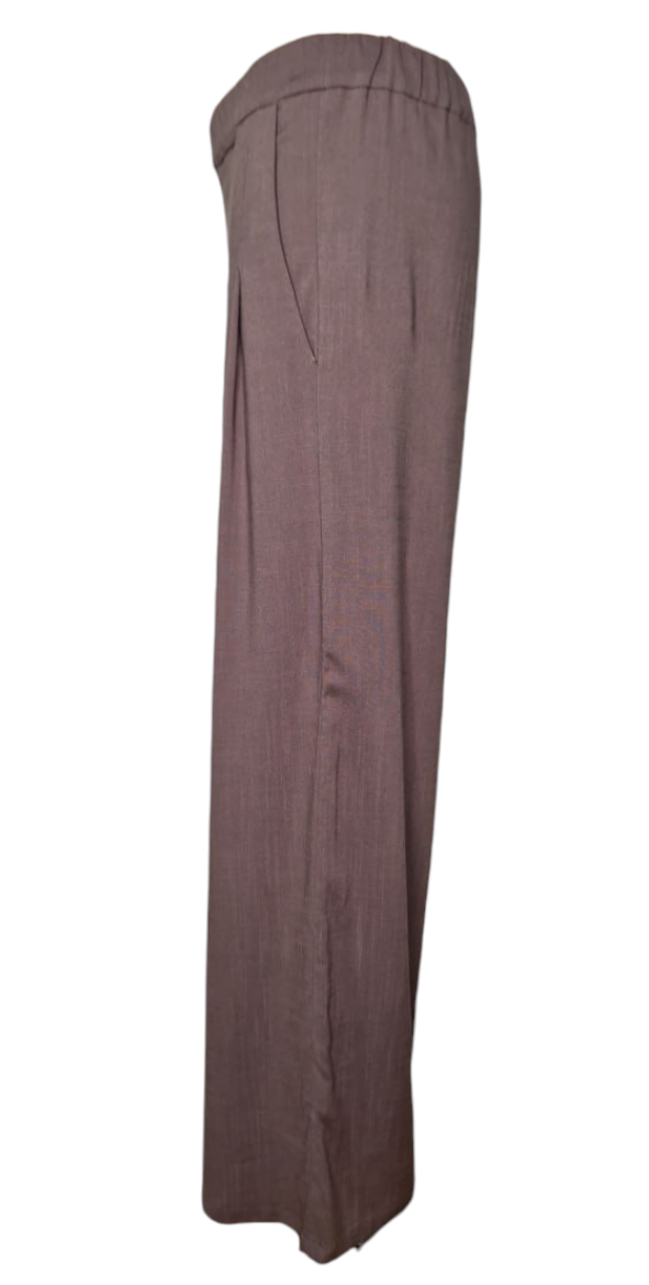 Faltenhose Taupebraun