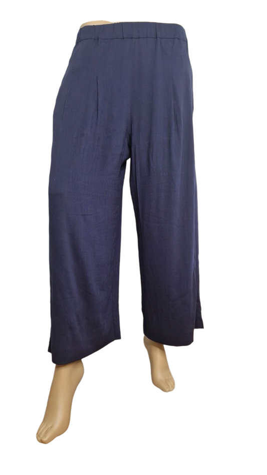 Faltenhose Marine