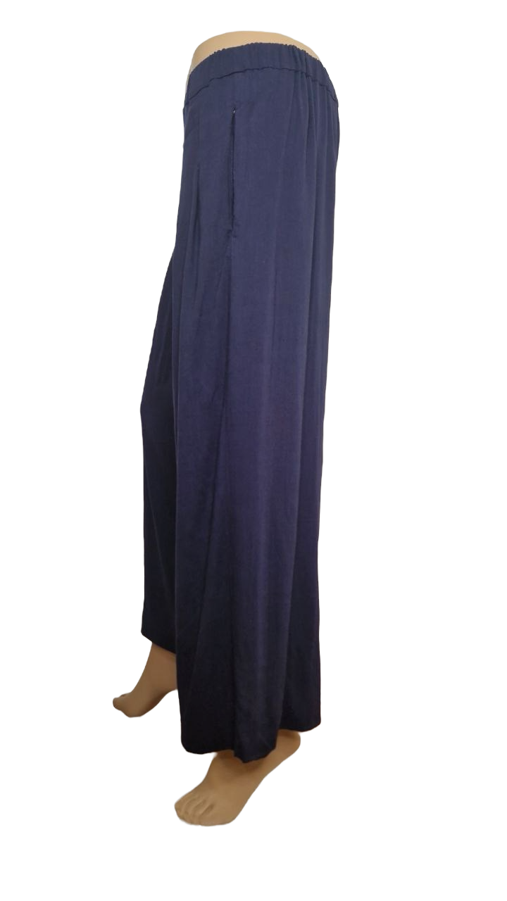 Faltenhose Marine
