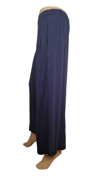 Faltenhose Marine