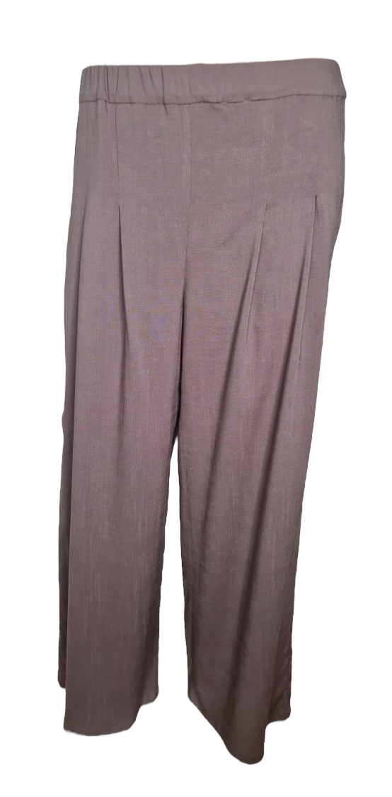Faltenhose Taupebraun