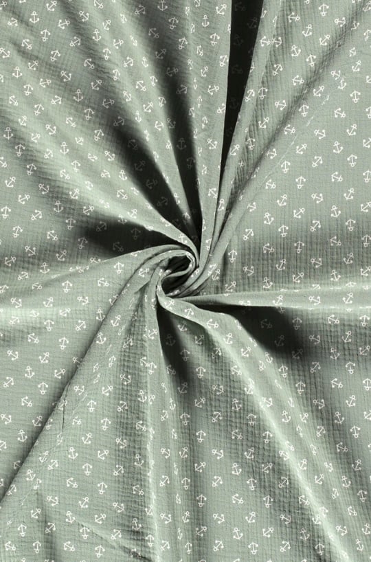 Normal Scrunchie Musselin Anker, Blumen & Leopard (Etsy)