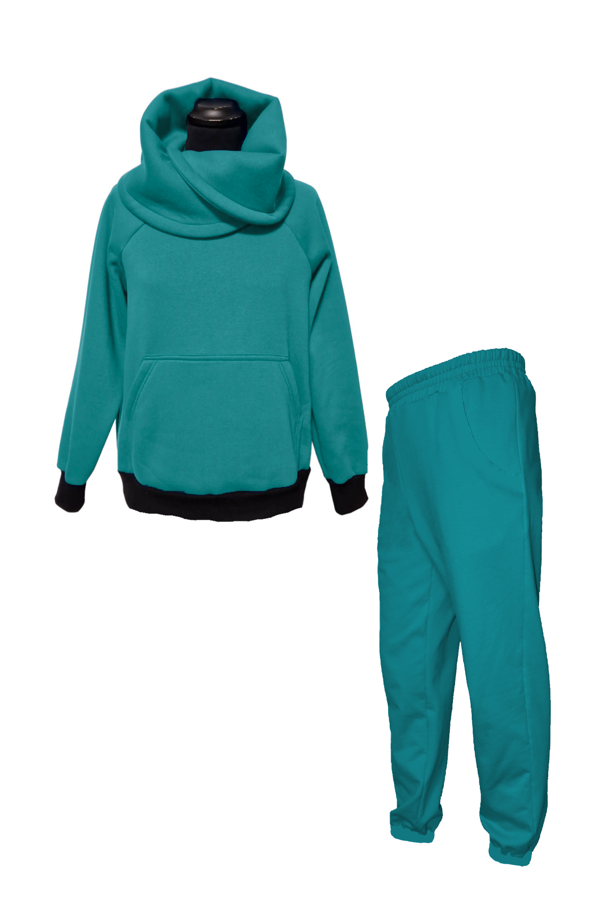 Set dicker Winter Jogginganzug Türkis