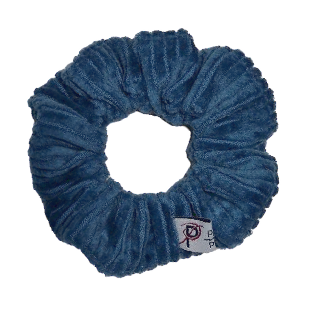 Normal Scrunchie Cord Jeansblau
