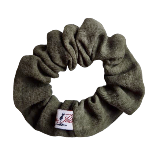 Normal Scrunchie Musselin Batik Khaki