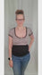 Collectif Top mit Punkten taupe und schwarz