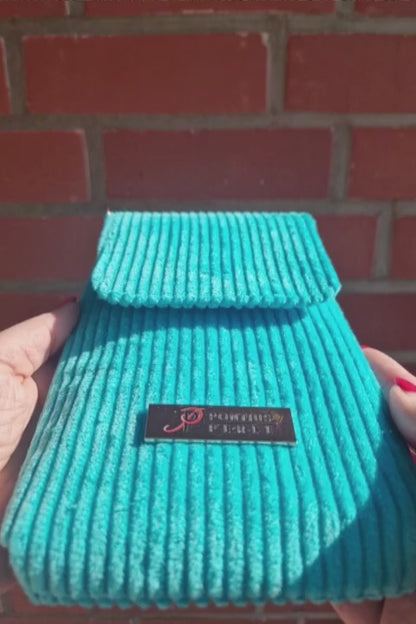 Handytasche zum Umhängen Cord Türkis