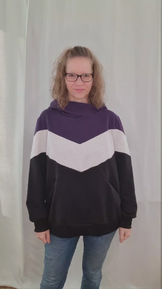 Kapuzen Pullover (ohne Innentasche) Aqua