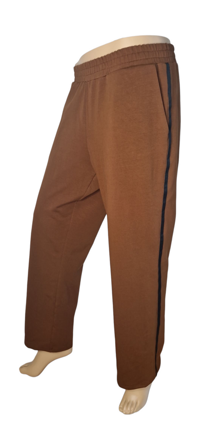 Sweatpullover in Kaffee-Braun mit Kordel-Design