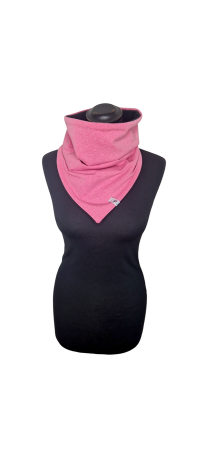 Frühlings-Loop zum Wenden - Pink und Schwarz