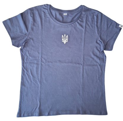 Ukraine T-Shirt für Damen Jeansblau