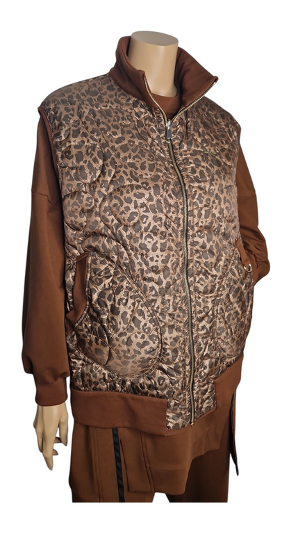 Herz-Steppweste zum Wenden – Leo und Caramel