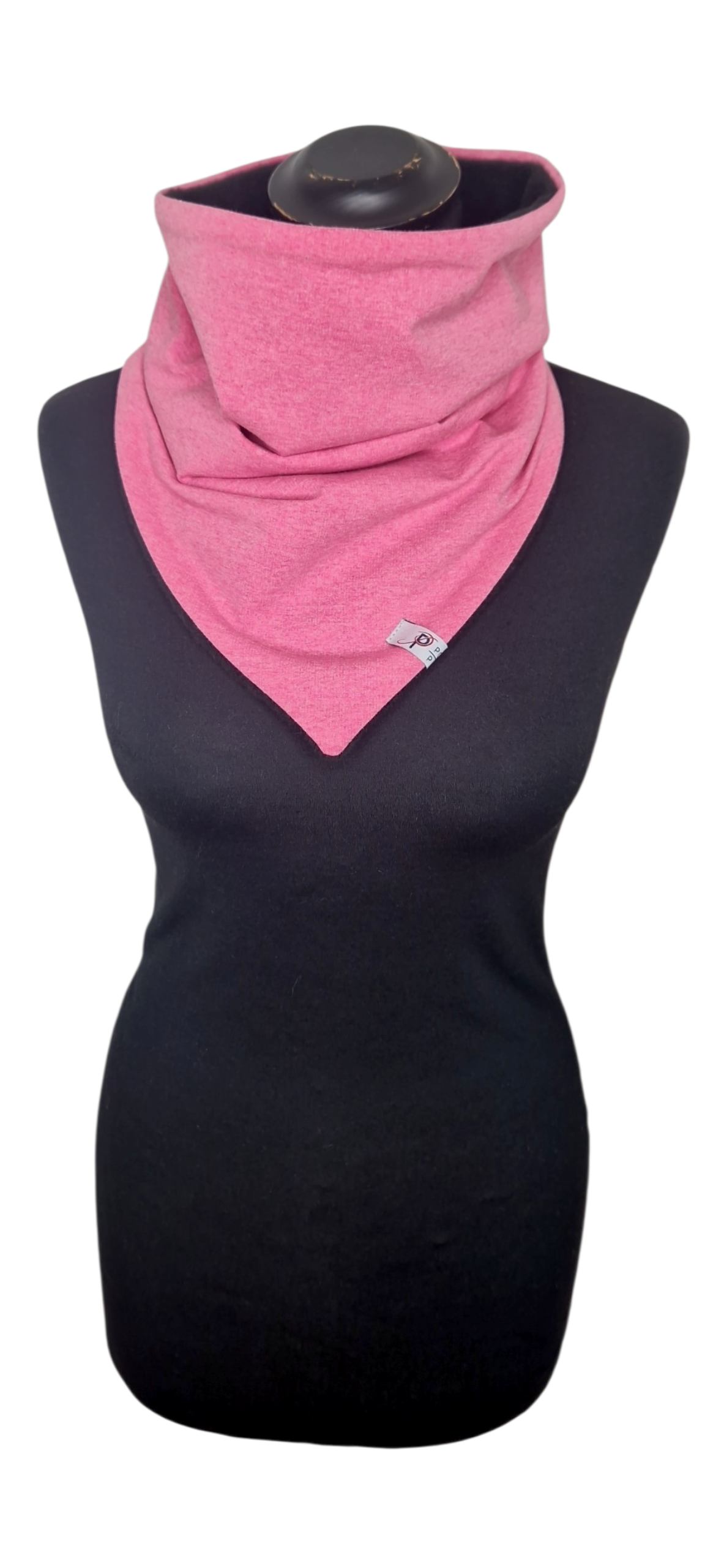 Frühlings-Loop zum Wenden - Pink und Schwarz
