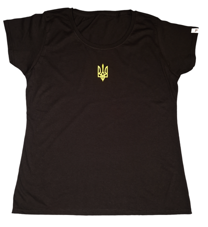 Ukraine T-Shirt für Damen Schwarz