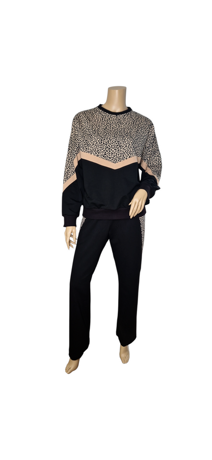 Set Leoparden Jogginganzug