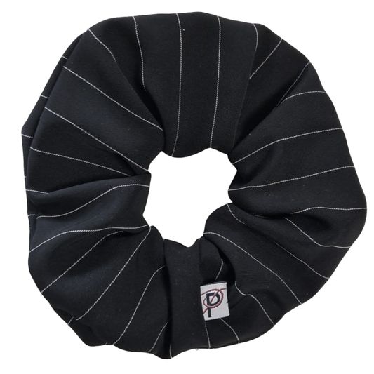 Groß Scrunchie Streifen Schwarz