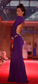 Violettes Abendkleid mit Swarovski-Steinen "Einzelstück"